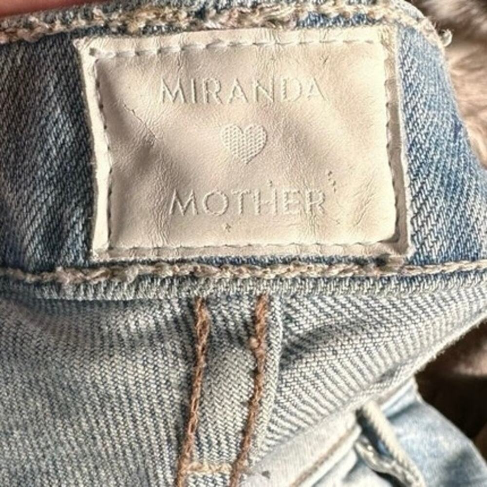MOTHER Blue Ankle Cropped Jeans with Distressed Details - Picture 6 of 8